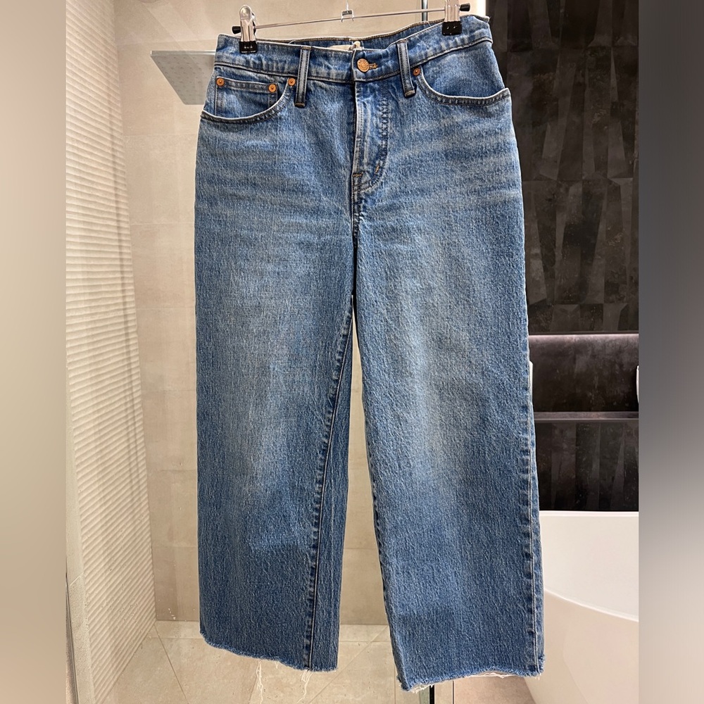 Madewell Perfect Vintage Wide-Leg Cropped Jeans